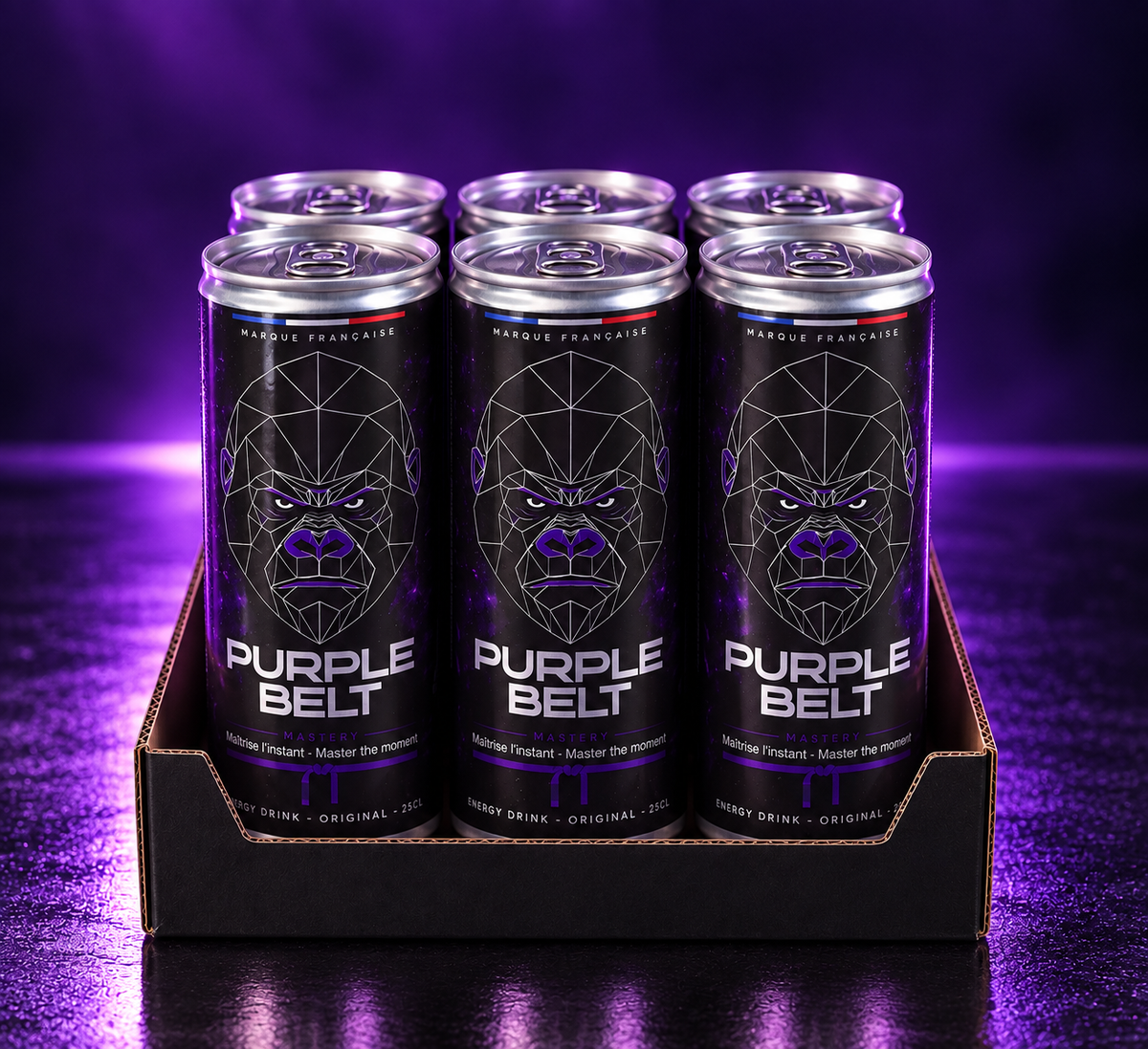 Pack découverte 6 canettes ORIGINAL PURPLE BELT 250 ml